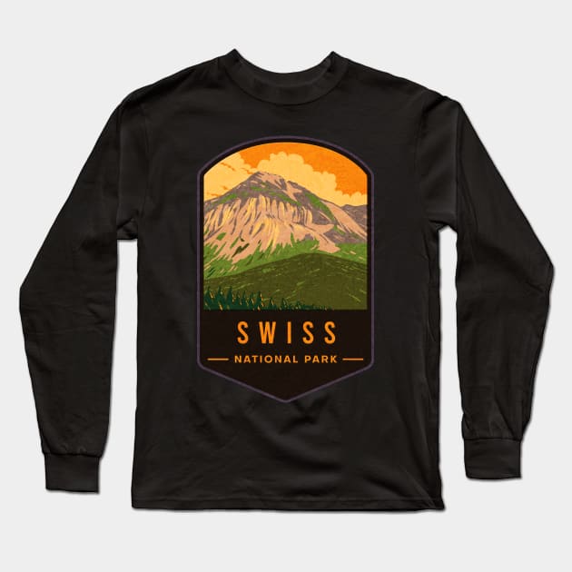 Swiss National Park Long Sleeve T-Shirt by JordanHolmes